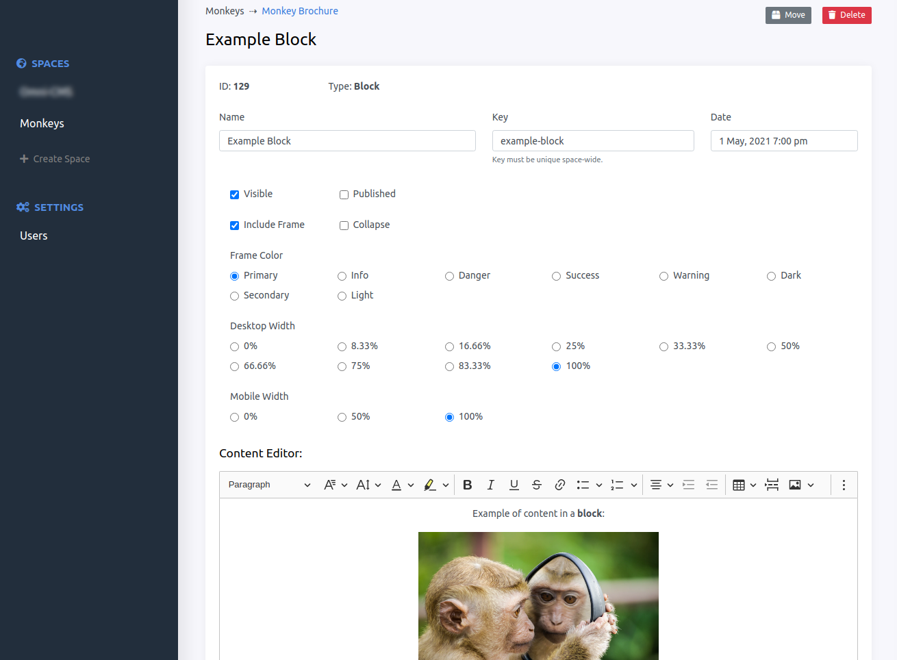 Chautec CMS example block component